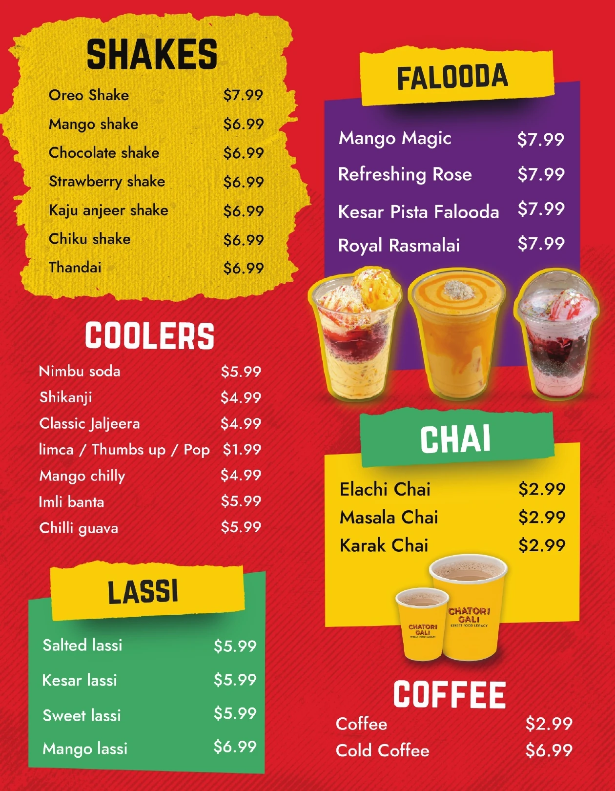 Chatori Gali official menu, page 2 of 2
